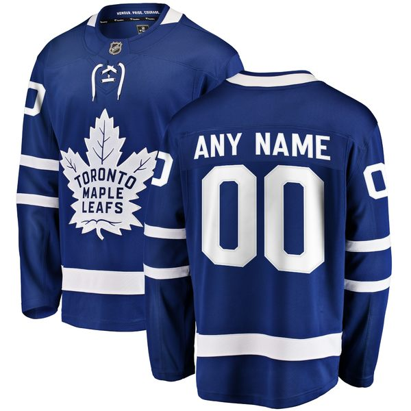 Toronto Maple Leafs Trikot Fanatics Branded Blau Breakaway Benutzerdefinierte